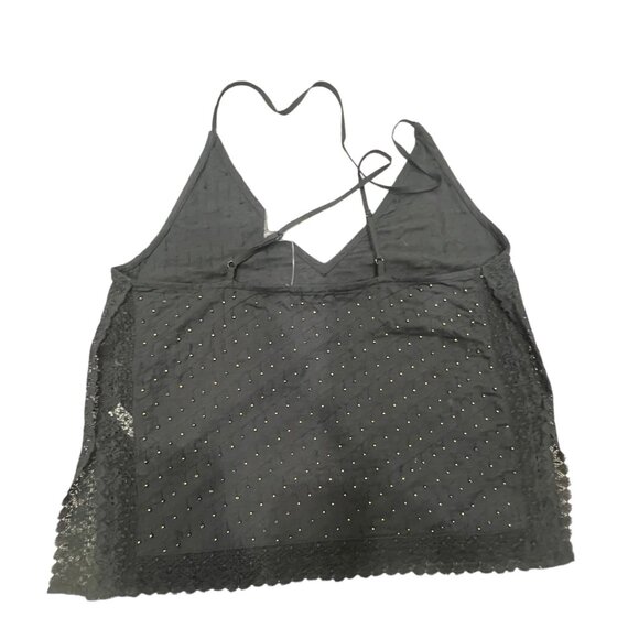 Free People Bright Lights Cami Top Black Size S NWT OB1068264 $68 Beaded Blouse - Picture 11 of 14